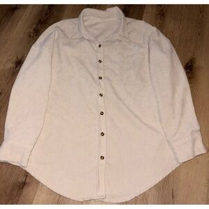 Oversized Corduroy Shirt Jacket Women's XL Button Down Shacket Top‎